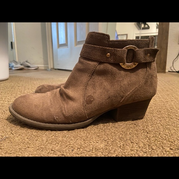 Shoes Dr Scholls Memory Foam Cool Fit Brown Booties Size 95 Womens